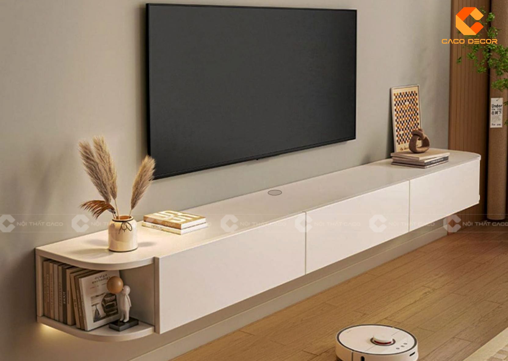 Kệ Tivi Treo Tường Hiện Đại, Chọn Kệ Treo Hay Kệ Sàn? 18